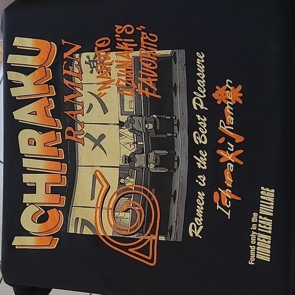 NWT NARUTO Naru Ship Cluttered Ichiraku Ramen Shirt Adult 2XL - Picture 3 of 8